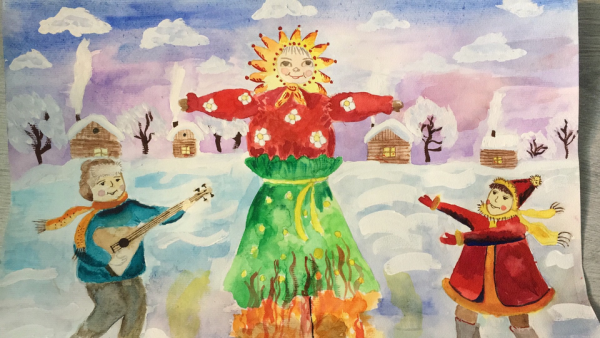 Нарисовать Масленицу