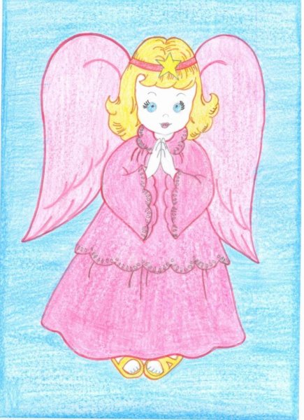 Детские рисунки ангела