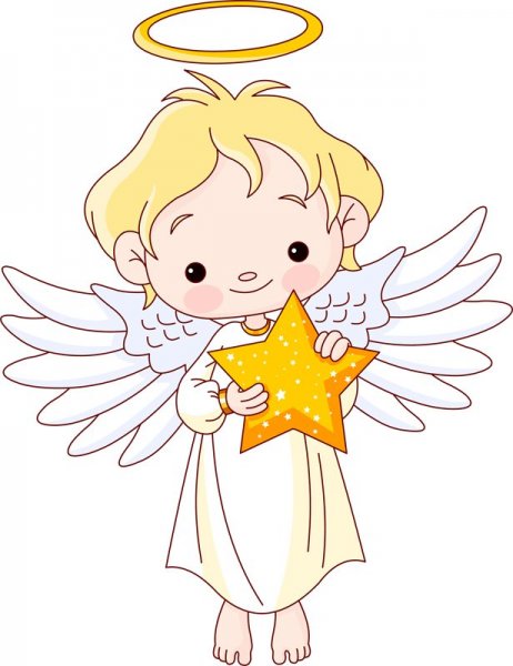 Ангелочек мультяшный
