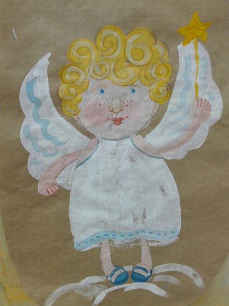 Ангел рисунок для детей