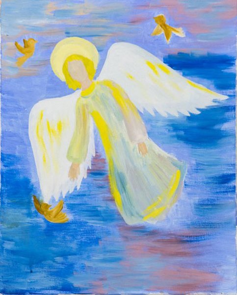 Детские рисунки ангелов