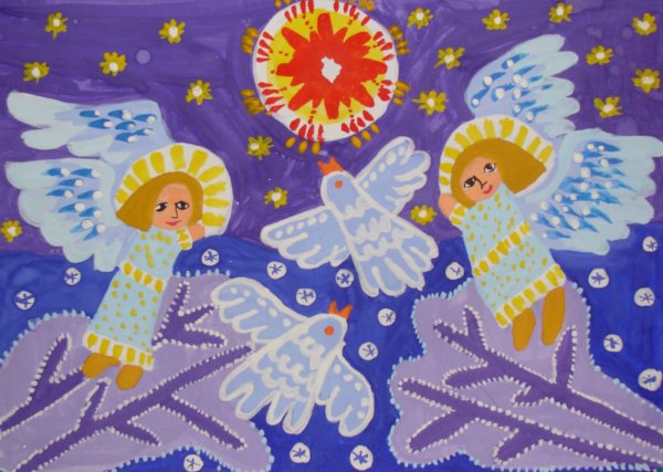 Рождественские рисунки