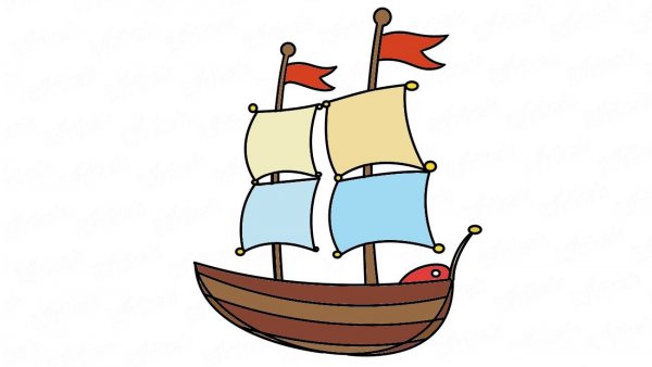 Кораблик рисунок