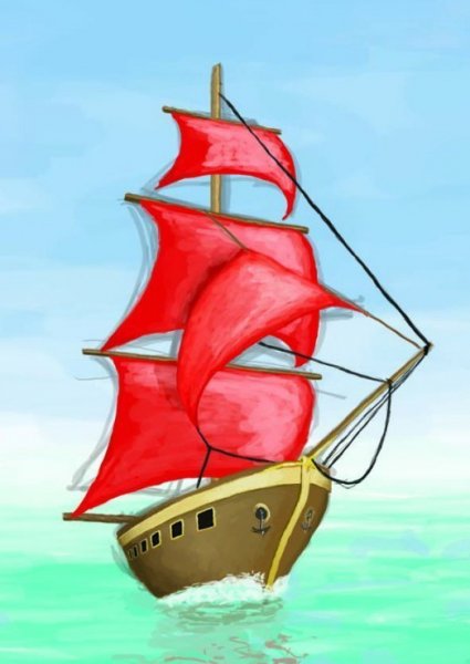 Кораблик Алые паруса