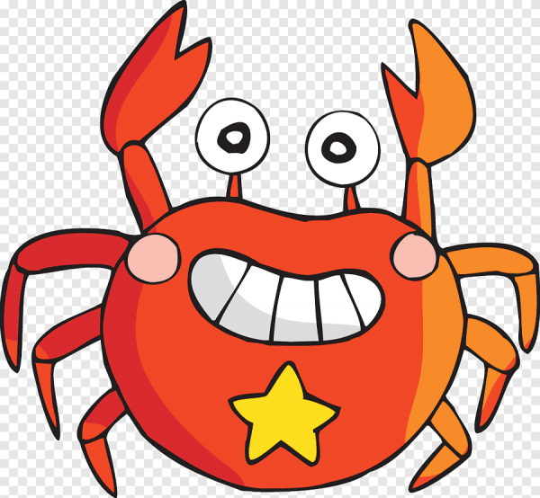 Крабик мультяшный