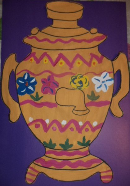 Натюрморт с самоваром для детей