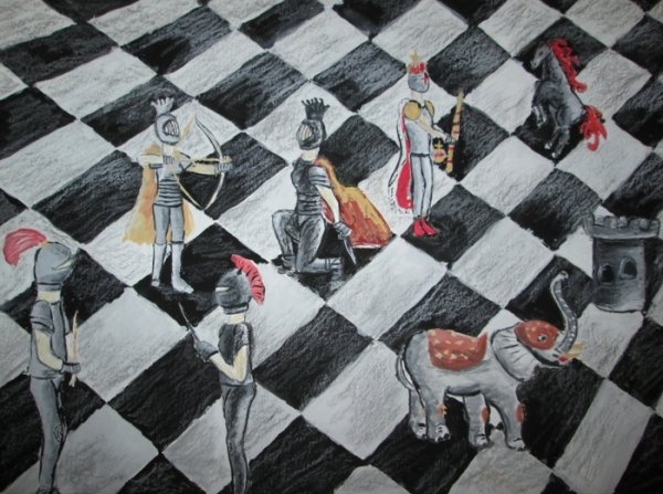 Шахматное королевство рисунок