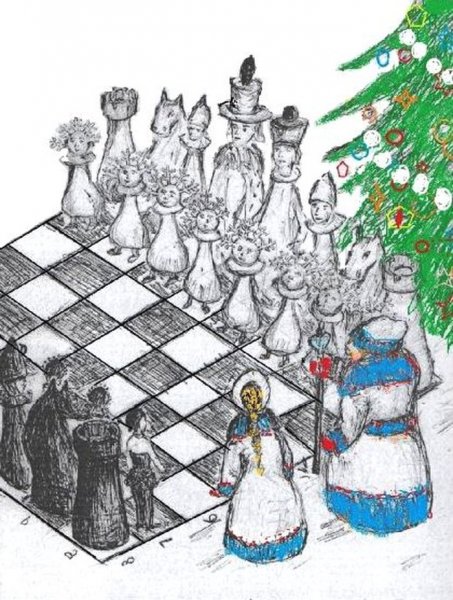 Новогодние шахматные фигуры