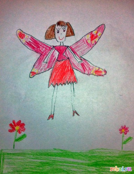 Детское рисования Фея