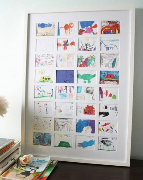Хранение детских поделок и рисунков