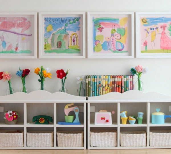 Стена творчества в детском саду