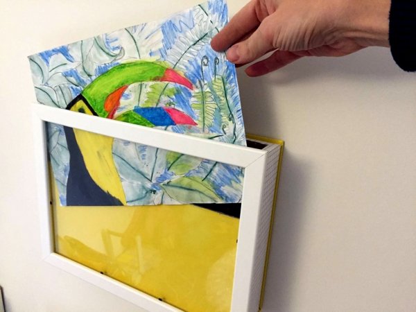 Хранение детских поделок и рисунков