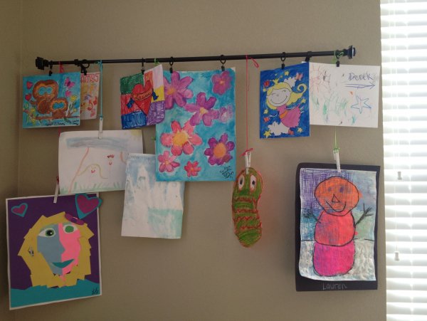 Идеи для хранения детских поделок