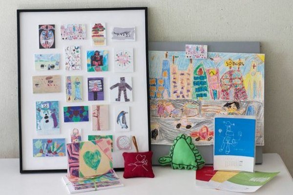 Хранение рисунков детей. Идеи