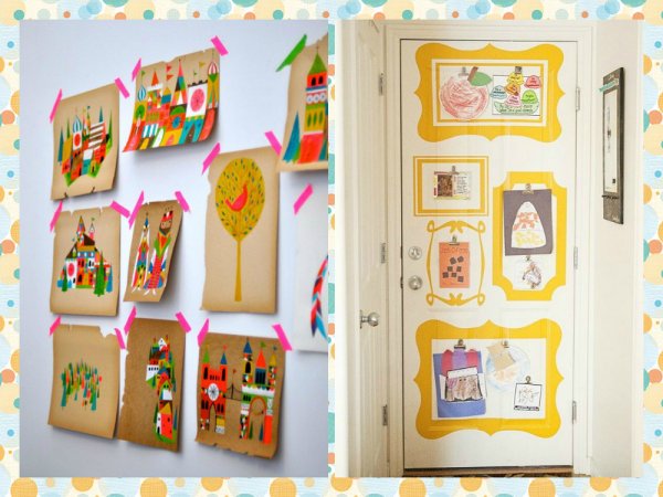 Хранение детских поделок и рисунков