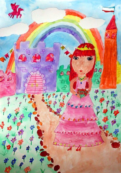 Принцесска детский рисунок