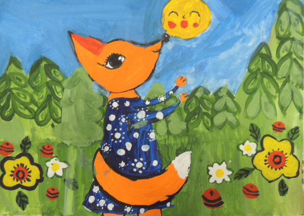 Рисование сказки Колобок