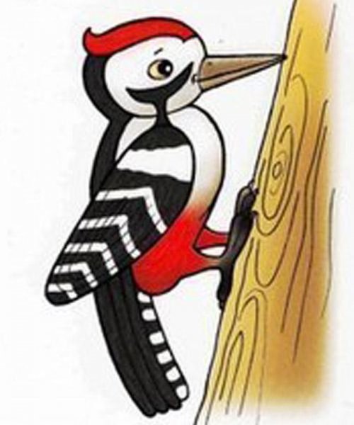 Нарисовать дятла