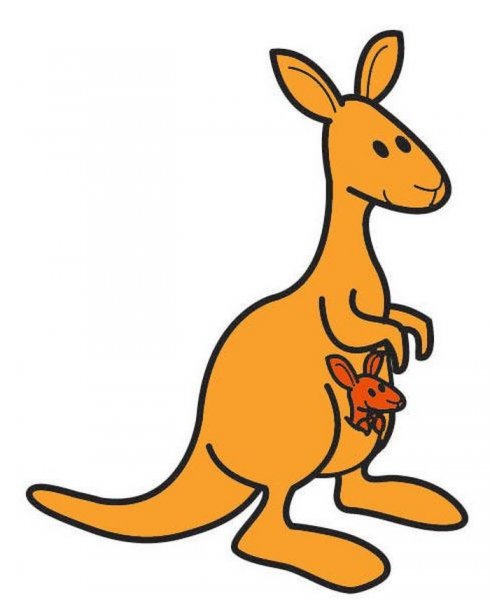 Кенгуру мультяшный