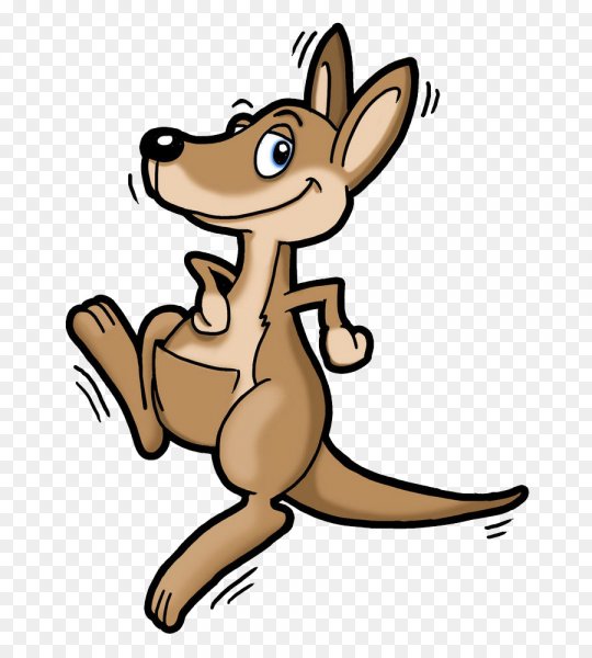 Кенгуренок мультяшный