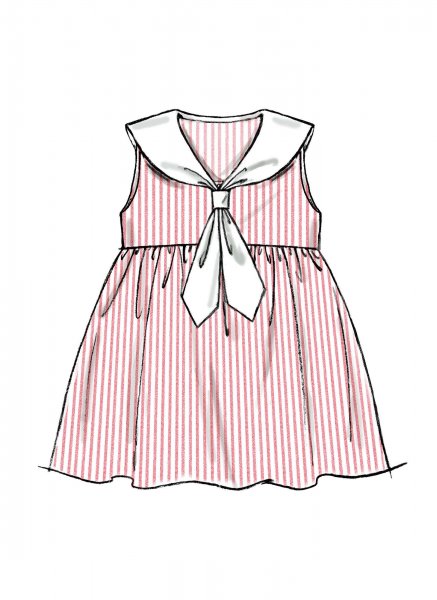 Нарисованное детское платье