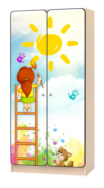Детский шкафчик иллюстрация