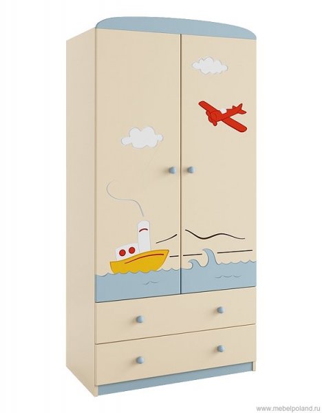 Шкаф детский на белом фоне