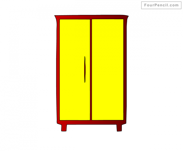 Шкаф рисовать