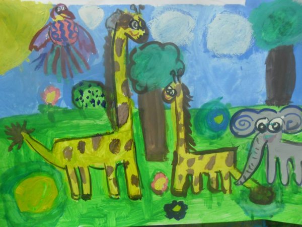 Зоопарк рисунок для детей