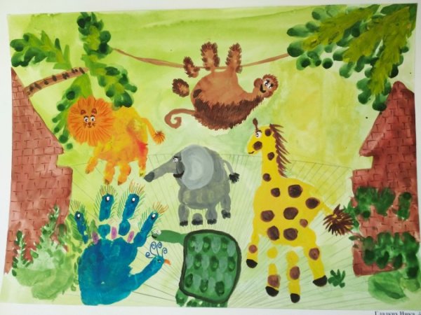 Рисунки ладошками