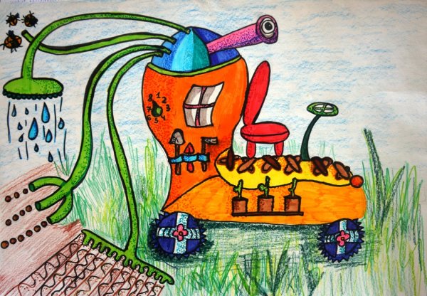 Удивительный транспорт рисунок