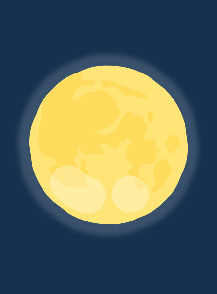 Луна мультяшная