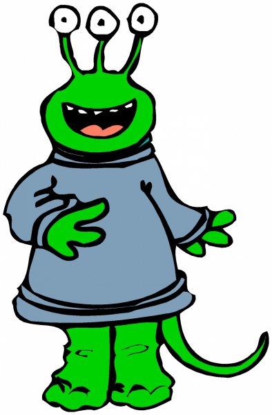 Инопланетянин мультяшный