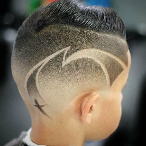 Узоры на волосах для мальчиков