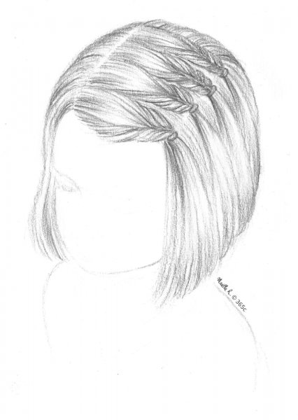Эскиз прически ребенку