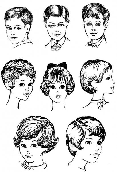 Зарисовка детской стрижки