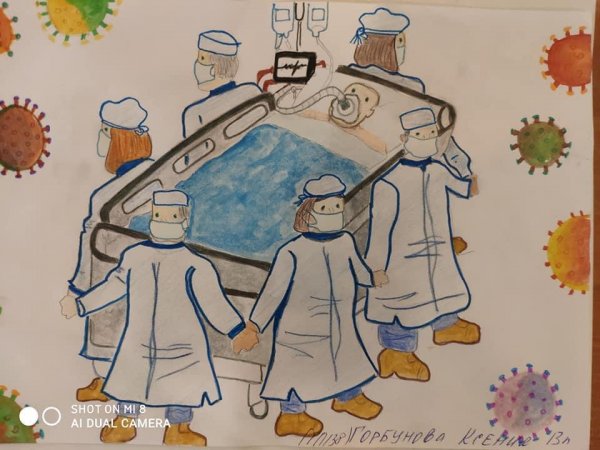 Коронавирусные рисунки на конкурс