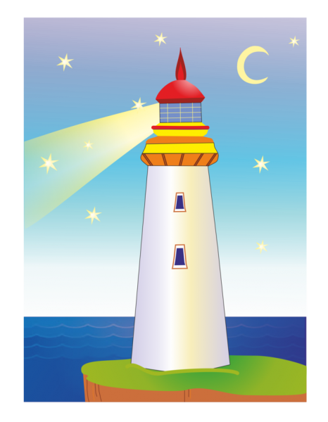 Маяк в иллюстраторе