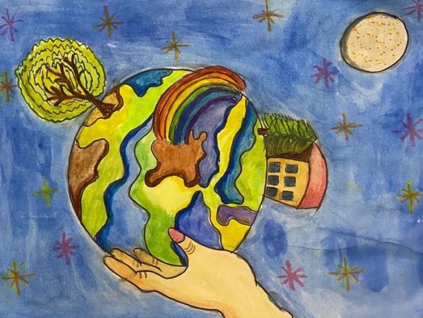 Плакат земля наш дом