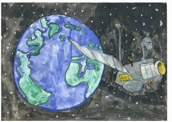 Планета земля в детских рисунках