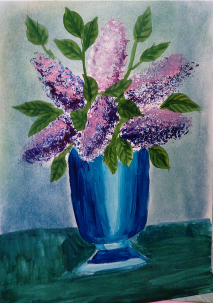 Сирень рисунок