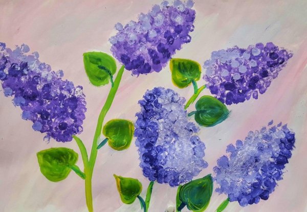 Нетрадиционное рисование цветы