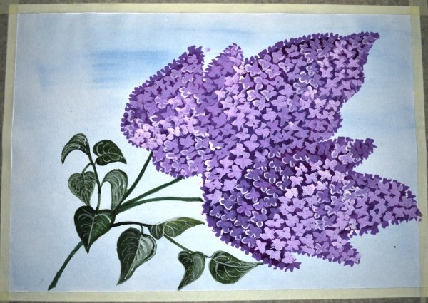 Сирень уроки рисования