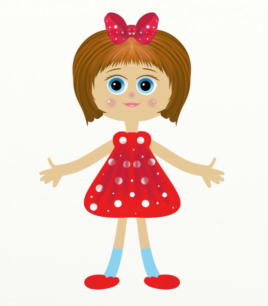 Детский рисунок девочка