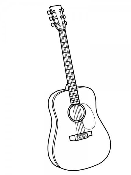 Музыкальные инструменты раскрас