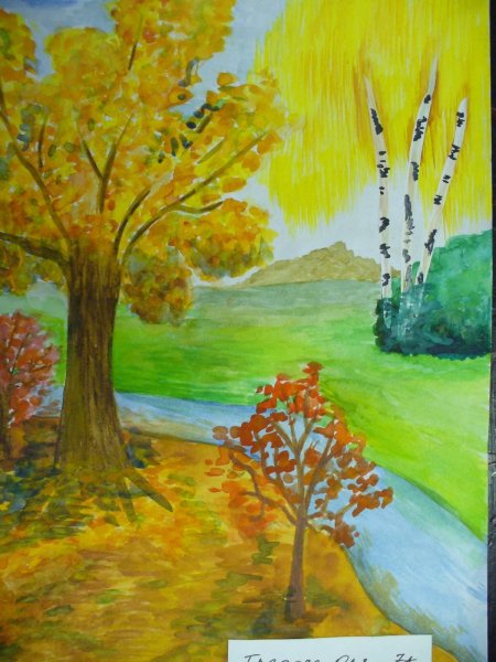 Осенние пейзажи детские