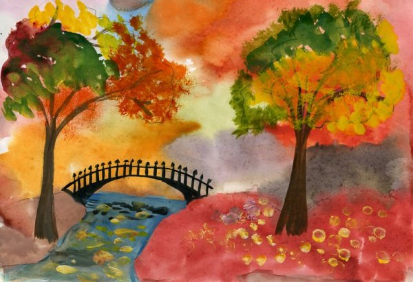 Рисование осень