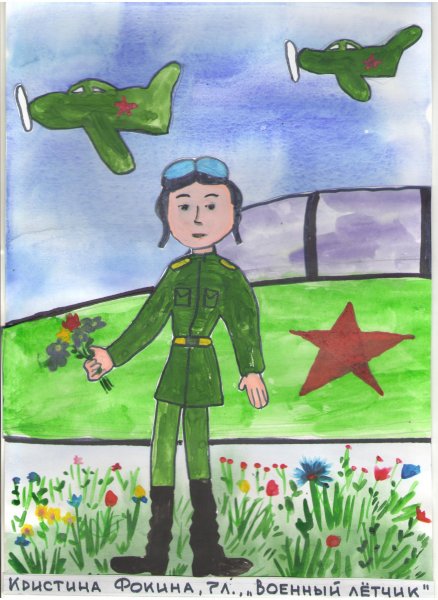 Рисование солдата для детей