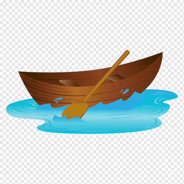 Лодка на прозрачном фоне