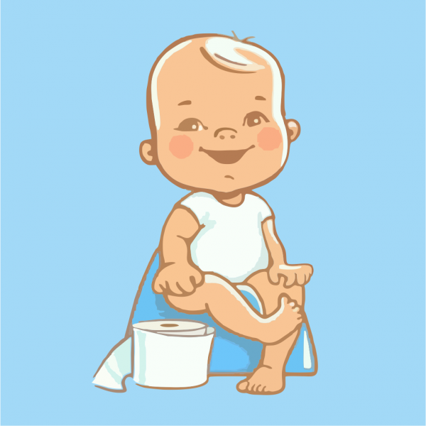 Дети на горшках мультяшные